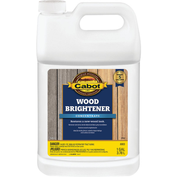 Cabot 1 Gal. House & Deck Wood Brightener Concentrate, 8003 140.0008003.007