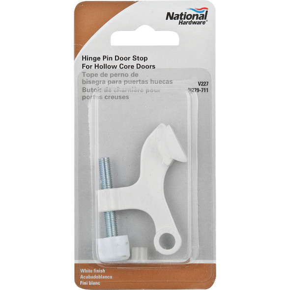 National Hardware White Hinge Pin Door Stops N279-711 200554