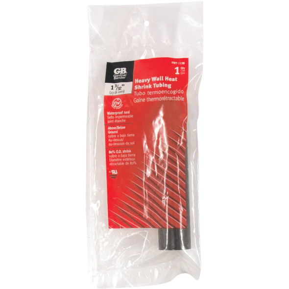 Gardner Bender Heavy-Wall 1-3/32 In. x 6 In. Heat Shrink Tubing HWT-1138