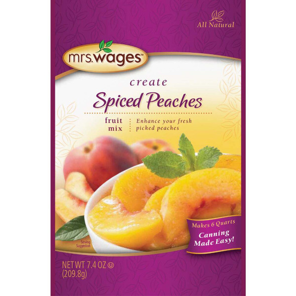 Mrs. Wages 7.4 Oz. Spiced Peach Mix W804-H4425