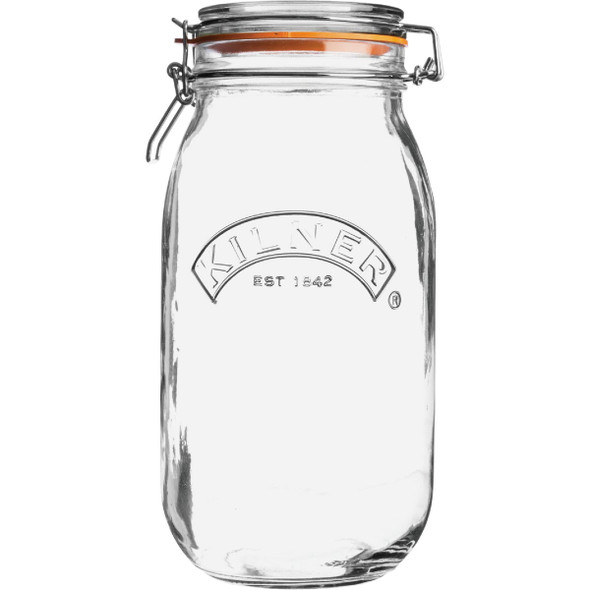 Kilner 68 Oz. Round Clip Top Glass Storage Jar 0025.493U Pack of 4