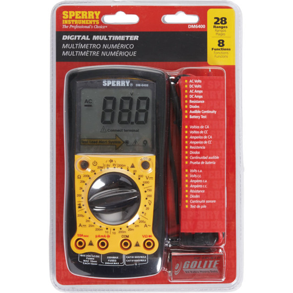 Gardner Bender Sperry 8-Function Digital Multimeter DM6410 501094