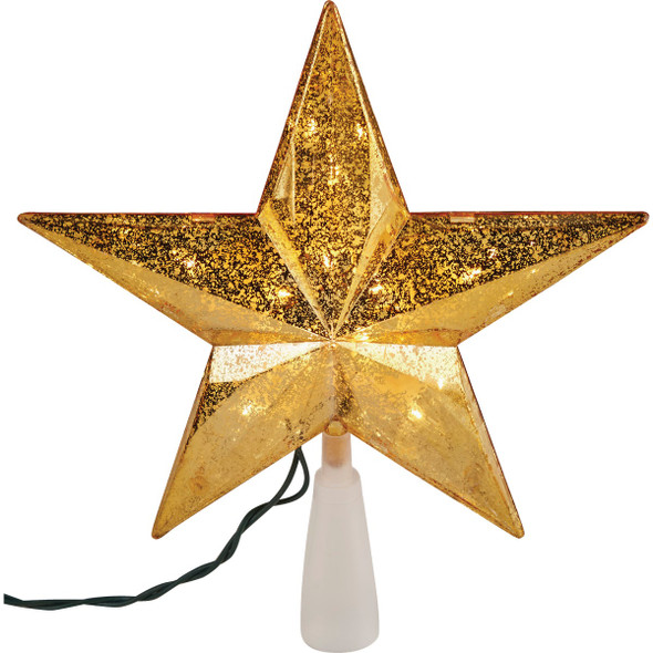 J Hofert Gold 9 In. Star Christmas Tree Topper