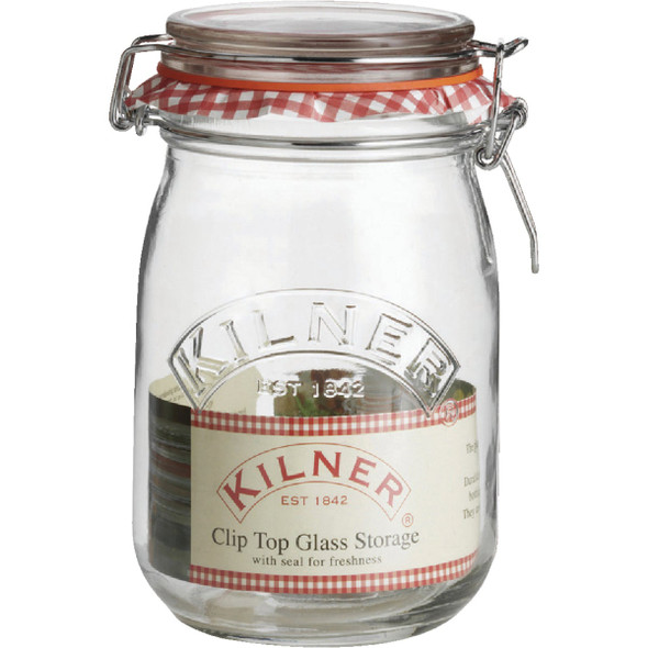 Kilner 34 Oz. Round Clip Top Glass Storage Jar 0025.491 Pack of 4