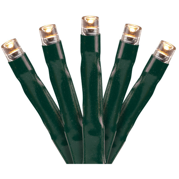 Lumineo Warm White 1000-Bulb LED Compact Light Set with Dark Green Wire 9781647