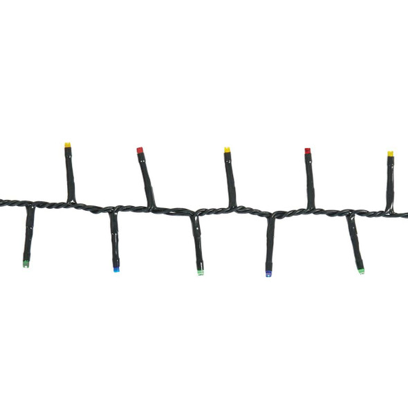 Holiday Wonderland Multi 500-Bulb LED Compact Light Set with Dark Green Wire