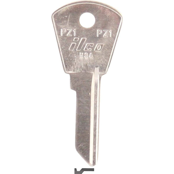ILCO Papaiz Nickel Plated File Cabinet Key PZ1 (10-Pack) IAL01059042