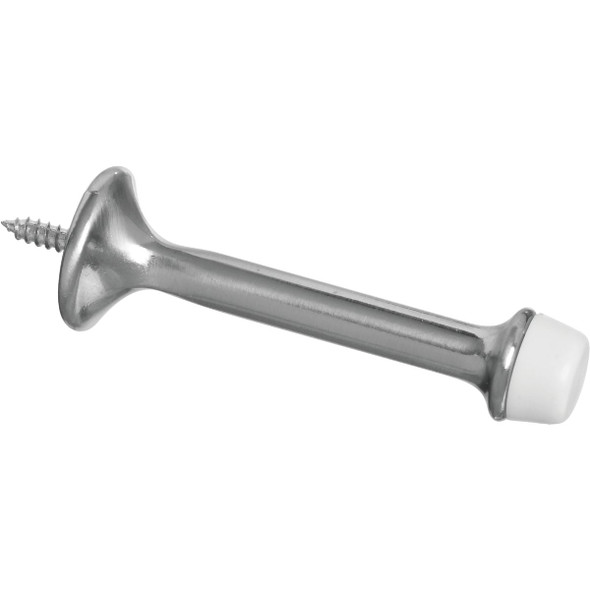 National Hardware 3 In. Satin Nickel Rigid Door Stop (2-Count) N325-464