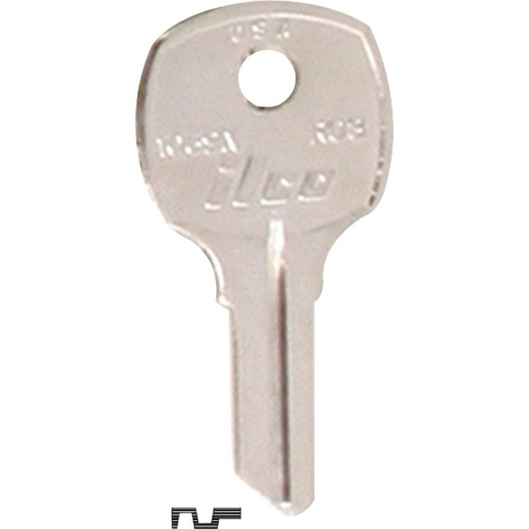 ILCO Russwin Nickel Plated File Cabinet Key RO3 / 1069N (10-Pack) IAL2817602B