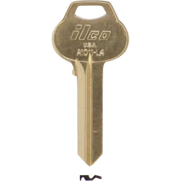 ILCO Corbin Nickel Plated File Cabinet Key RU101 (10-Pack) IAA01536043