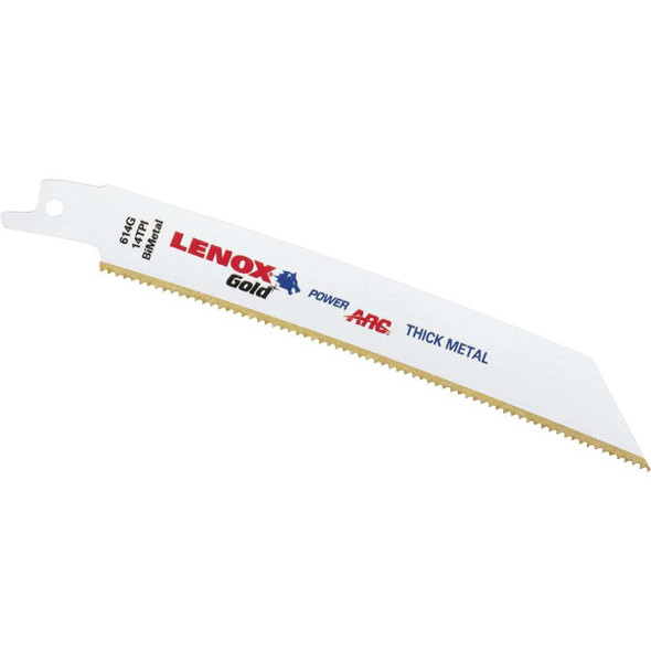 Lenox Gold Power Arc 6 In. 14 TPI Metal Curved Reciprocating Saw Blade (5-Pack)