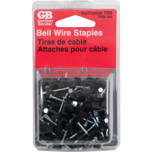 Gardner Bender 3/16 In. Plastic Low Voltage Bell Wire Staple (100-Count) PSB-160 Gardner Bender 3/16 In. Plastic Low Voltage Bell Wire Staple (100-Count) PSB-160
