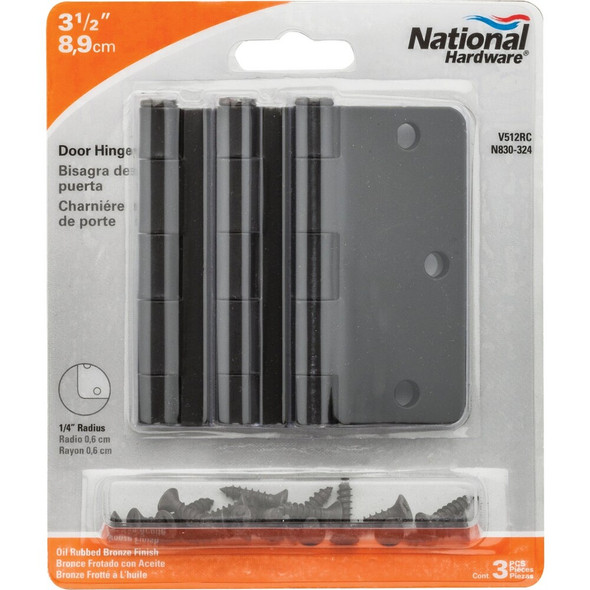 National Hardware 3-1-2 Orb 1-4rc Dr Hinge N830-324 200699