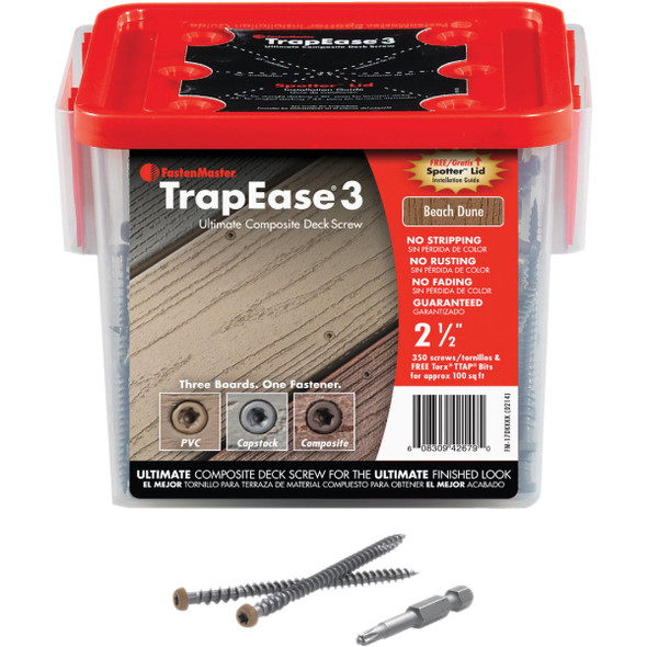 TrapEase 3 Brn Trapease3 Deck Screw FMTR3-212-350ENBD