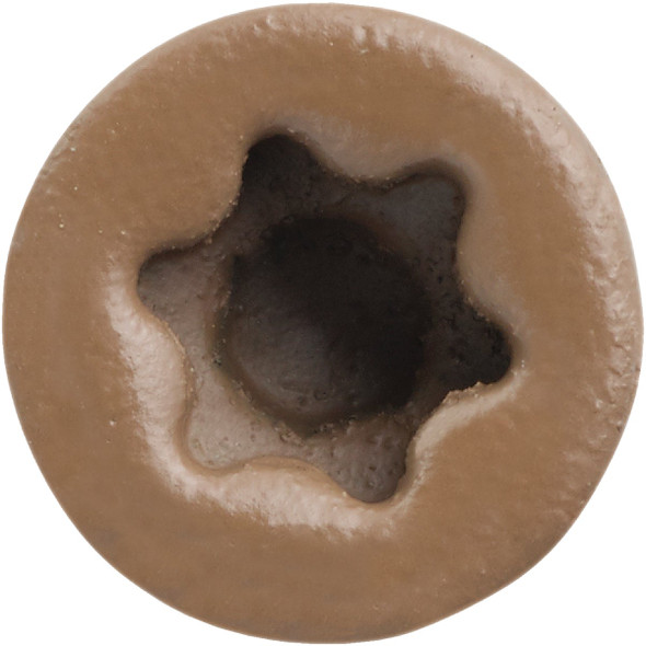 FastenMaster TrapEase 3, #10 x 2-1/2 In. Brown Ultimate Composite Deck Screw (1050 Ct. Pail)