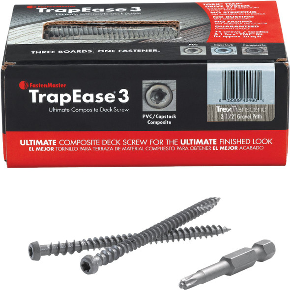 TrapEase 3 Brn Trapease3 Deck Screw FMTR3-212-75ENBD