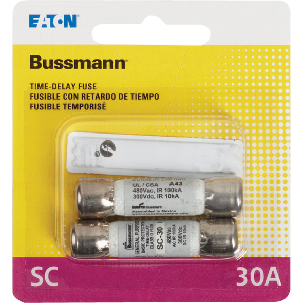 Bussmann 30A Midget Cartridge Time Delay Cartridge Fuse (2-Pack)