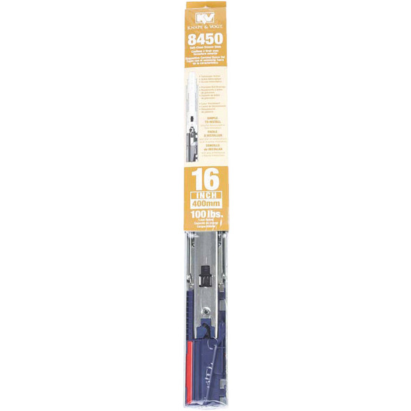 Knape & Vogt 18" Side Steel Drawer Slide (1-Pair) 8450FMRP 18 200238