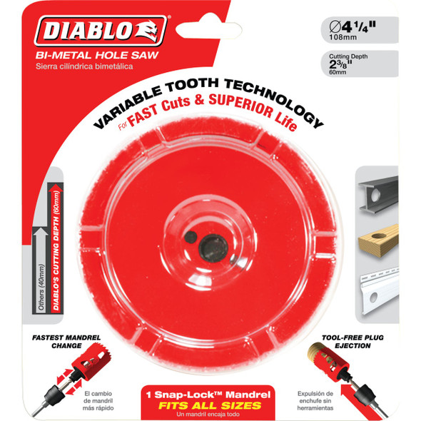 Diablo 4-1/8 In. Bi-Metal Hole Saw