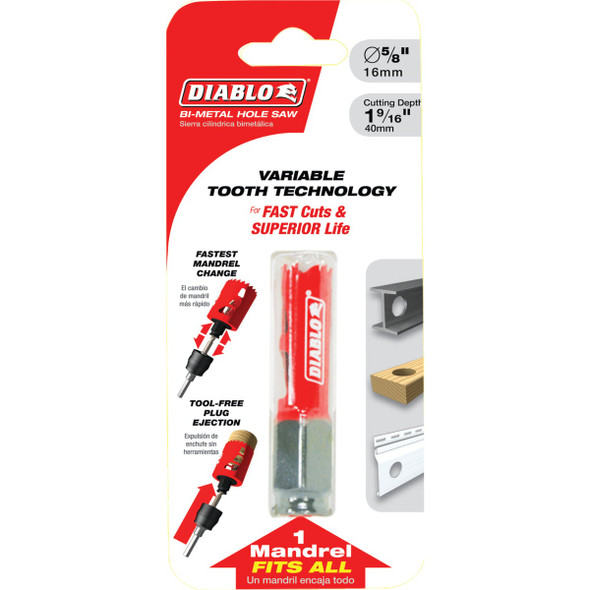 Diablo 5/8 In. Bi-Metal Hole Saw