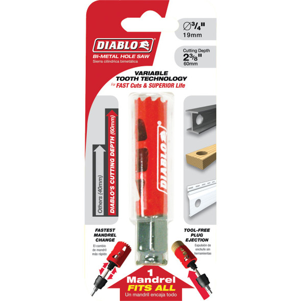 Diablo 3/4 In. Bi-Metal Hole Saw