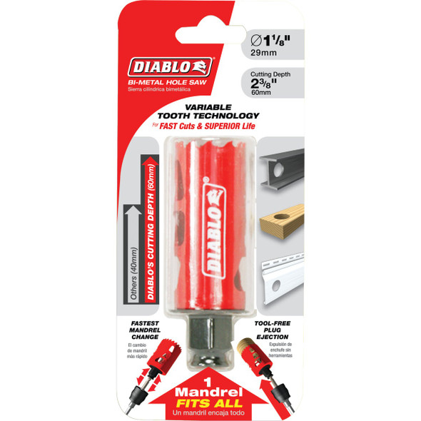 Diablo 1-1/8 In. Bi-Metal Hole Saw
