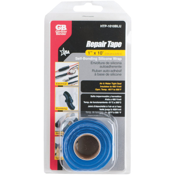 Gardner Bender Blue 1 In. x 10 Ft. Self-Bonding Silicone Wrap HTP-1010BLU