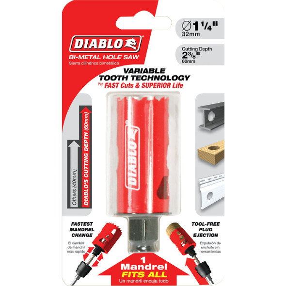 Diablo 1-1/4 In. Bi-Metal Hole Saw