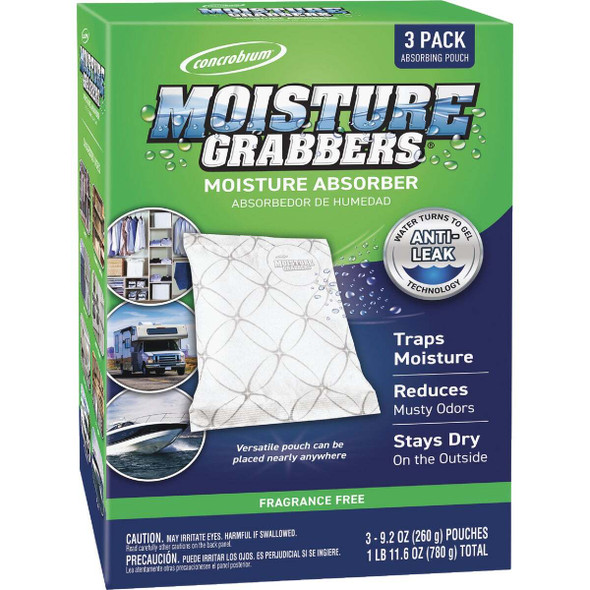 Concrobium Moisture Grabbers 27.6 Oz. Humidity Absorbing Pouch (3-Count) 7453276