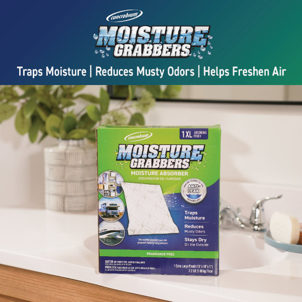 Concrobium Moisture Grabbers 35.3 Oz. XL Humidity Absorbing Pouch For Large Areas (1-Pack)