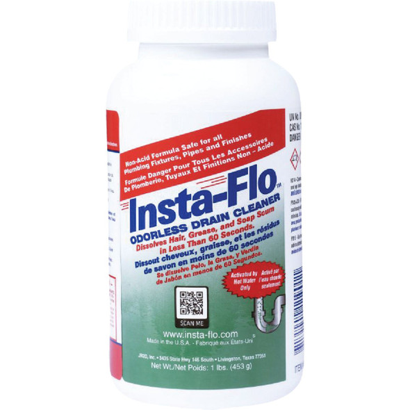 Insta-Flo 1 Lb. Crystal Drain Cleaner IS-100