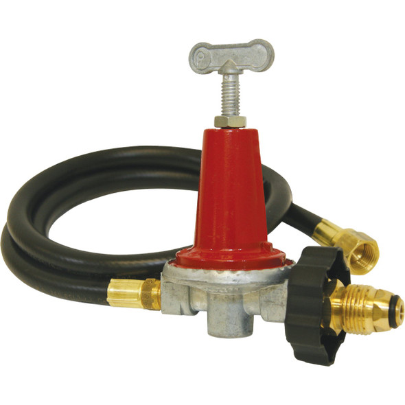 Bayou Classic 48 In. Thermoplastic High Pressure LP Hose & Adjustable Regulator Bayou Classic 48 In. Thermoplastic High Pressure LP Hose & Adjustable Regulator