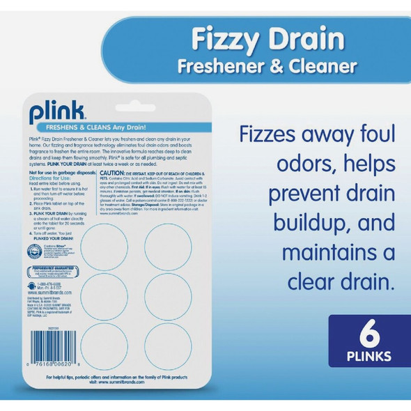 Plink Fizzy Drain Freshener & Cleaner (6-Tabs) PDF12T 602732