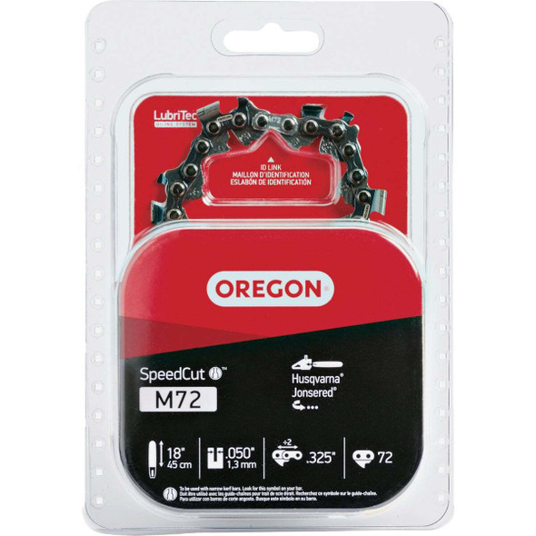 Oregon SpeedCut 18 In. 72-Link Chainsaw Chain M72