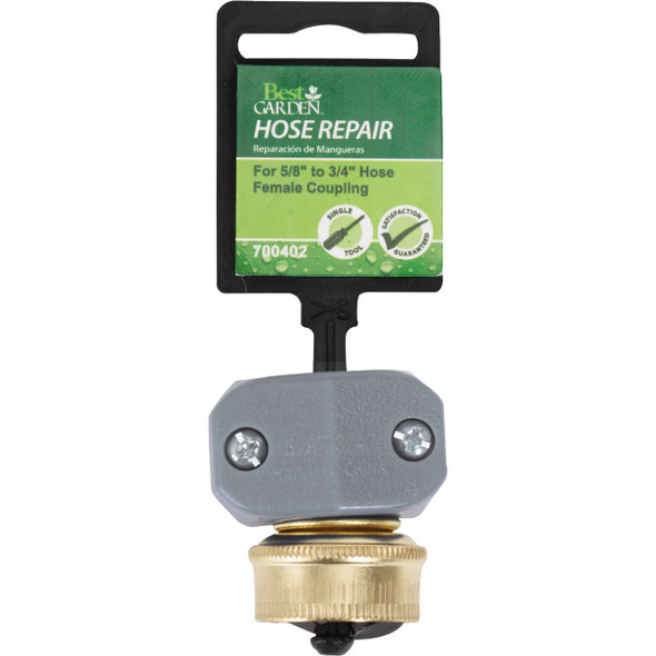 Best Garden 5/8 In. or 3/4 In. Female Brass Hose Coupling Best Garden 5/8 In. or 3/4 In. Female Brass Hose Coupling