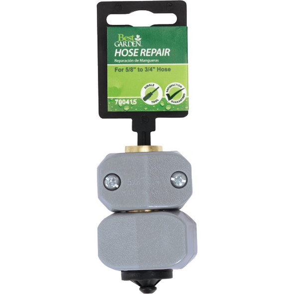 Best Garden 5/8 In. or 3/4 In. Brass Hose Mender Best Garden 5/8 In. or 3/4 In. Brass Hose Mender