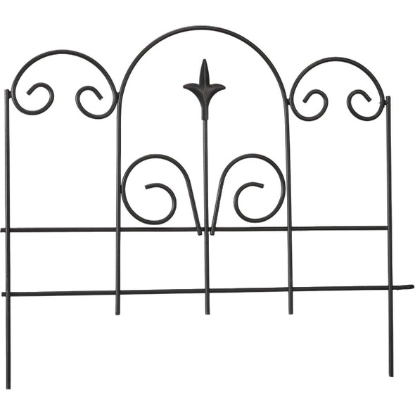 Panacea 16 In. H x 18 In. L Metal Decorative Border Fence 89382