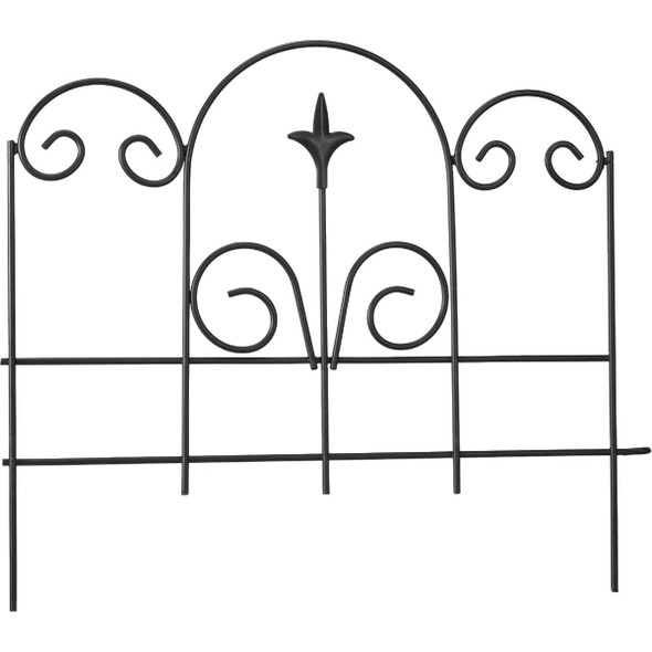 Panacea 16 In. H x 18 In. L Metal Decorative Border Fence 89382