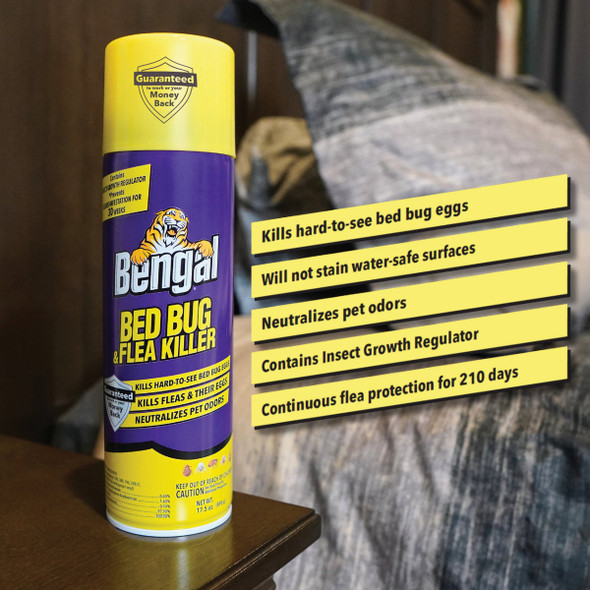 Bengal 17.5 Oz. Aerosol Spray Flea & Bedbug Killer
