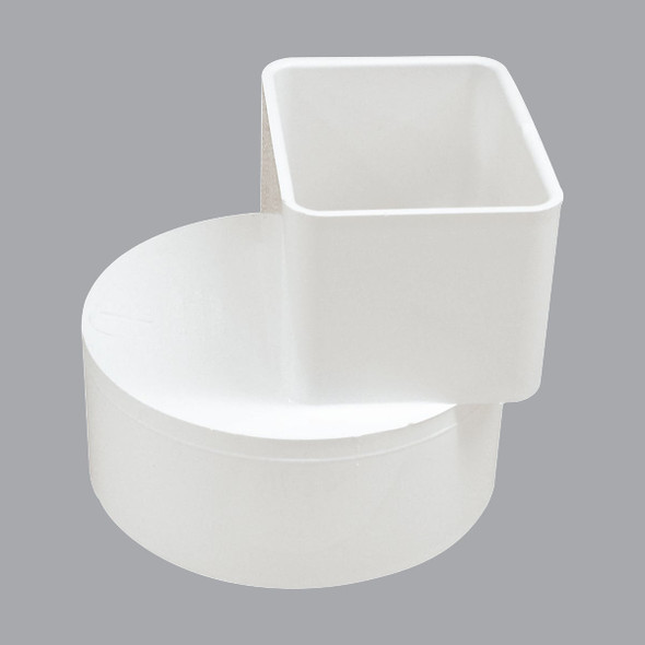 IPEX 2 In. x 3 In. Downspout to 4 In. PVC Pipe Offset Adapter 414462BC