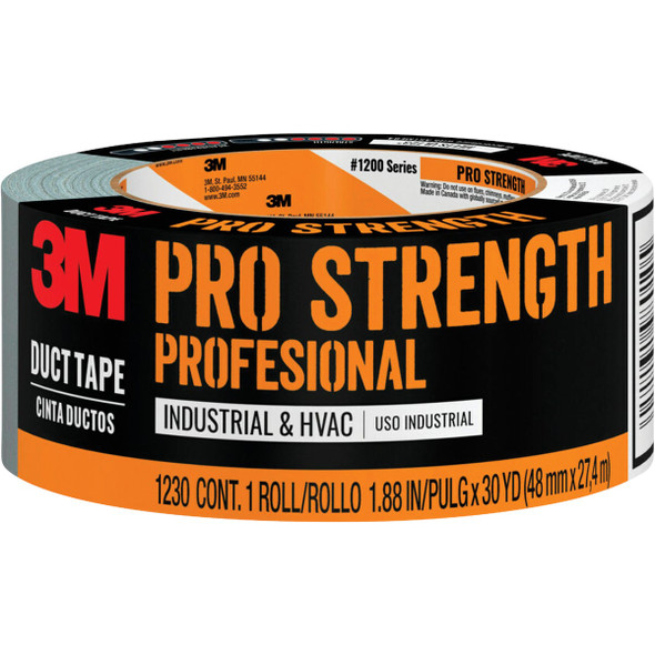 3M 1.88 In. x 30 Yd. Pro Strength Duct Tape, Gray 1230-C