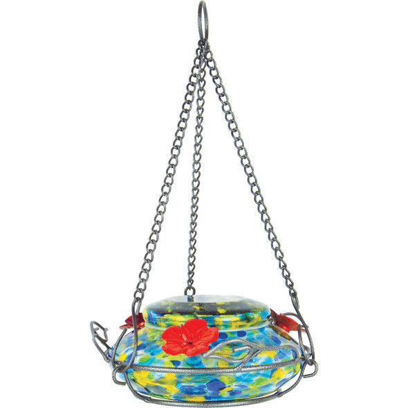 Nature's Way 16 Oz. Glass Solar Illuminated Hummingbird Feeder GHF7
