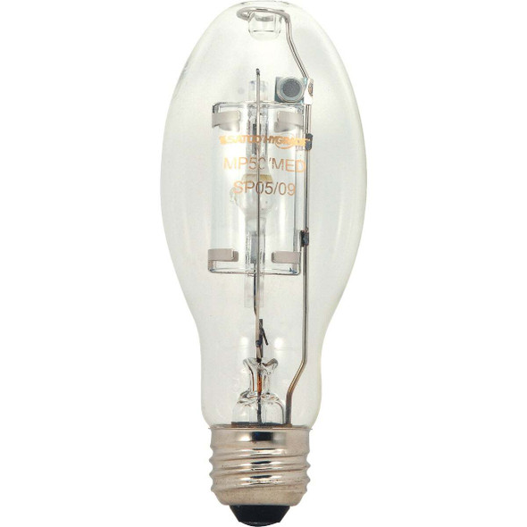 Satco 175W Clear ED17 Medium Metal Halide High-Intensity Light Bulb S5863
