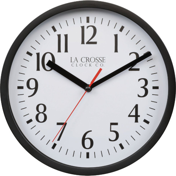 La Crosse Technology 8 In. Black Basics Analog Wall Clock 404-3020B