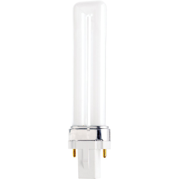 Satco 25W Equivalent Warm White G23 Base T4 CFL Light Bulb S8302