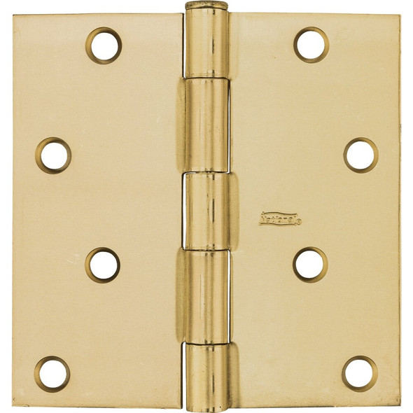 National Hardware 4 In. Square Satin Brass Door Hinge N830-231 200688