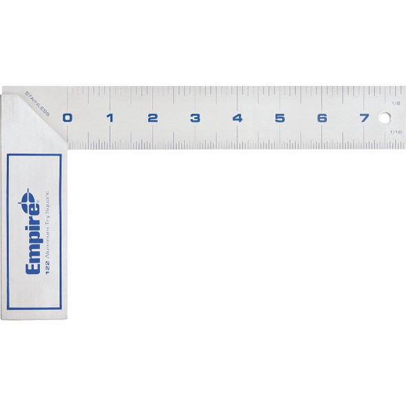 Empire True Blue 8 In. L English Heavy-Duty Try Square 122