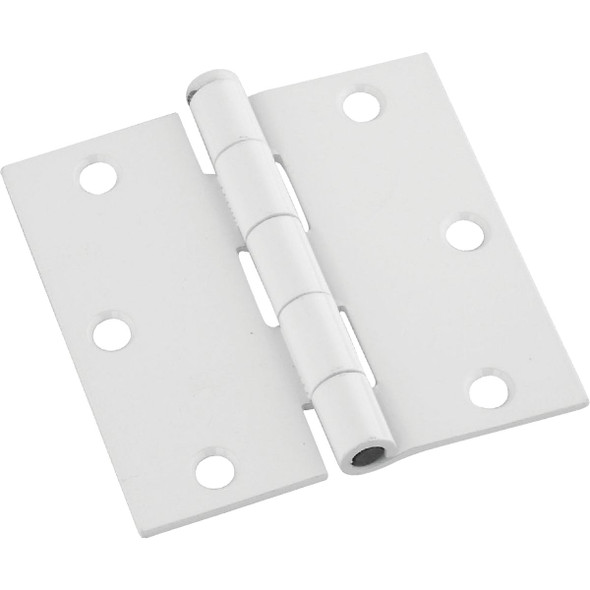 National Hardware 3-1/2 In. Square White Door Hinge (3-Pack) N830-335