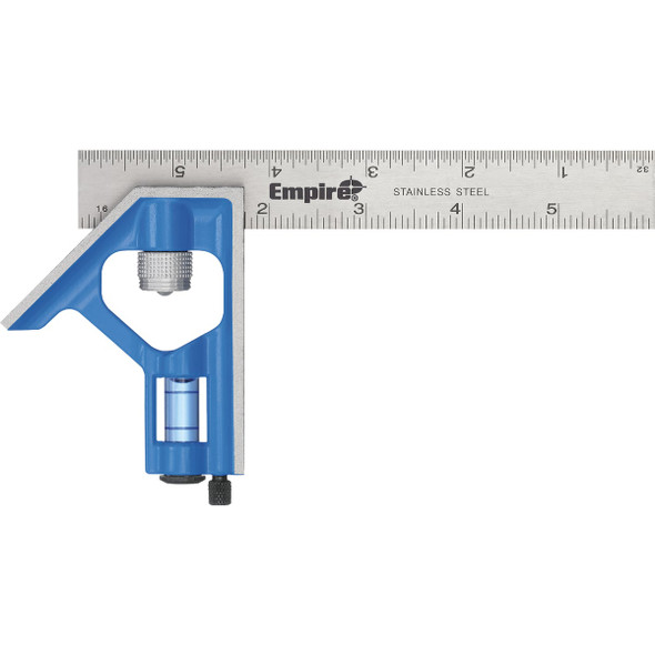 Empire True Blue 6 In. English Pocket Combination Square E255 Empire True Blue 6 In. English Pocket Combination Square E255