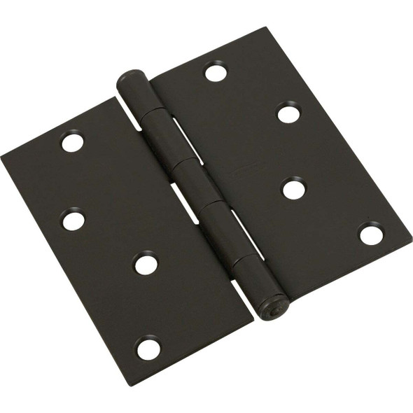 National Hardware 4 In. Square Oil Rubbed Bronze Door Hinge N830-204